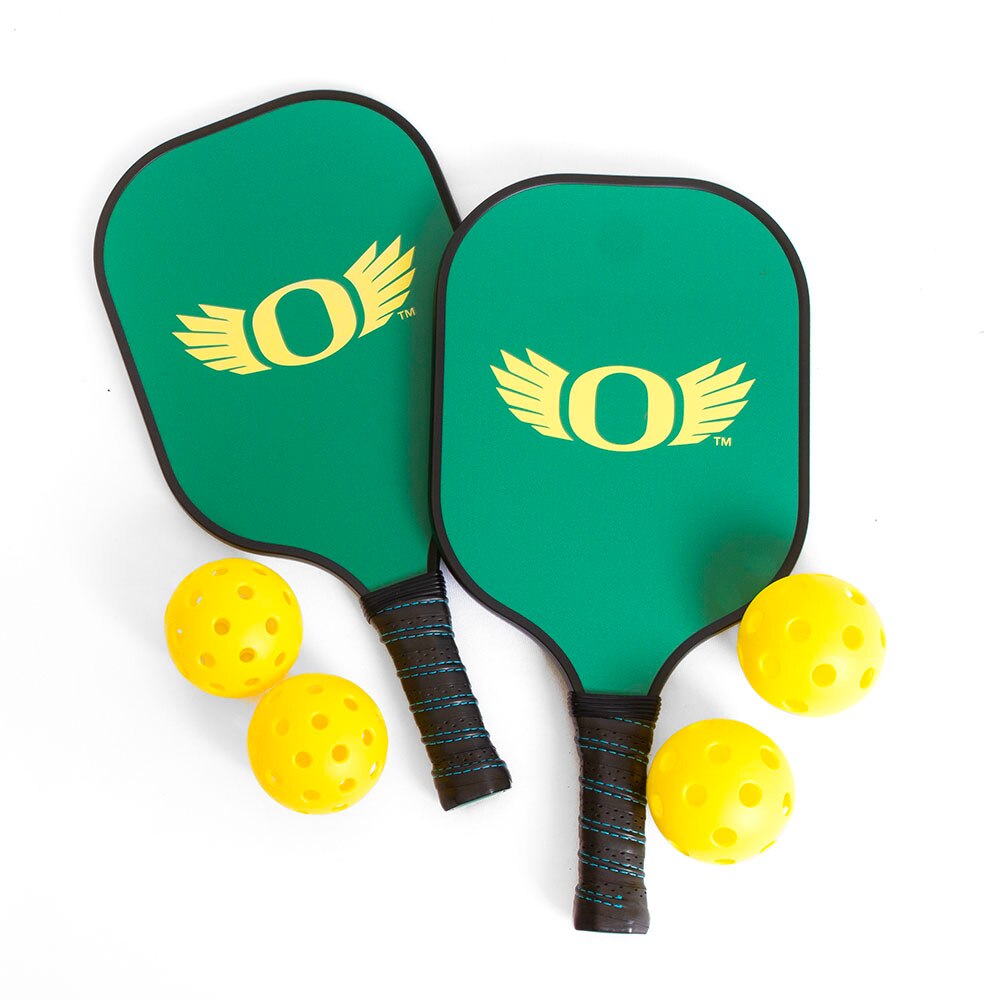 O Wings, Spirit Product, Green, Games, Sports, Premium, Carbon fiber, Honeycomb core, Pickleball paddle, Set, 2 paddles, 4 balls, 760442